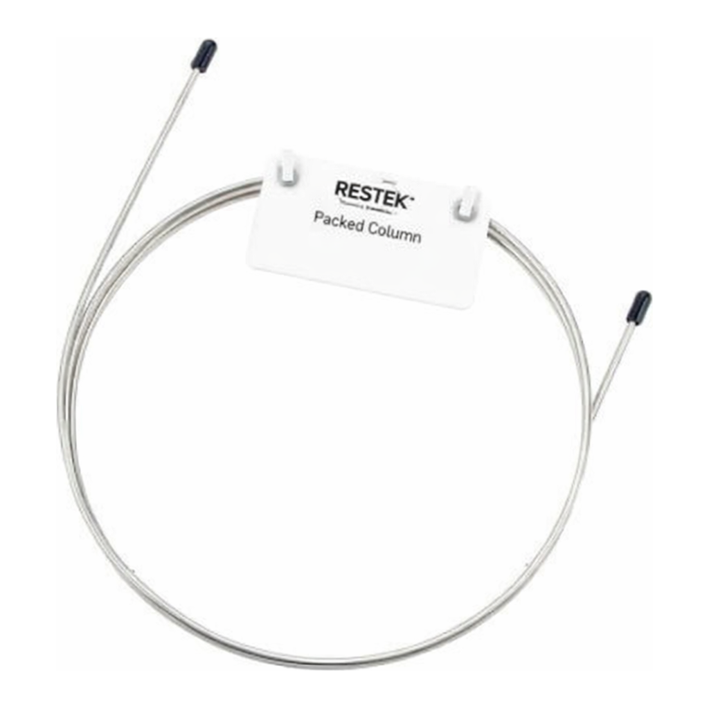 Restek Packed Column, 5%Rt 1200 5%Bentone 34 Silcopt W 100/120 2m, 2mmID Silco, General Configura