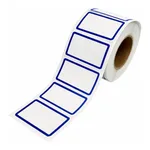 AS ONE Frame Label 25 x 40 mm Blue 250 Pieces