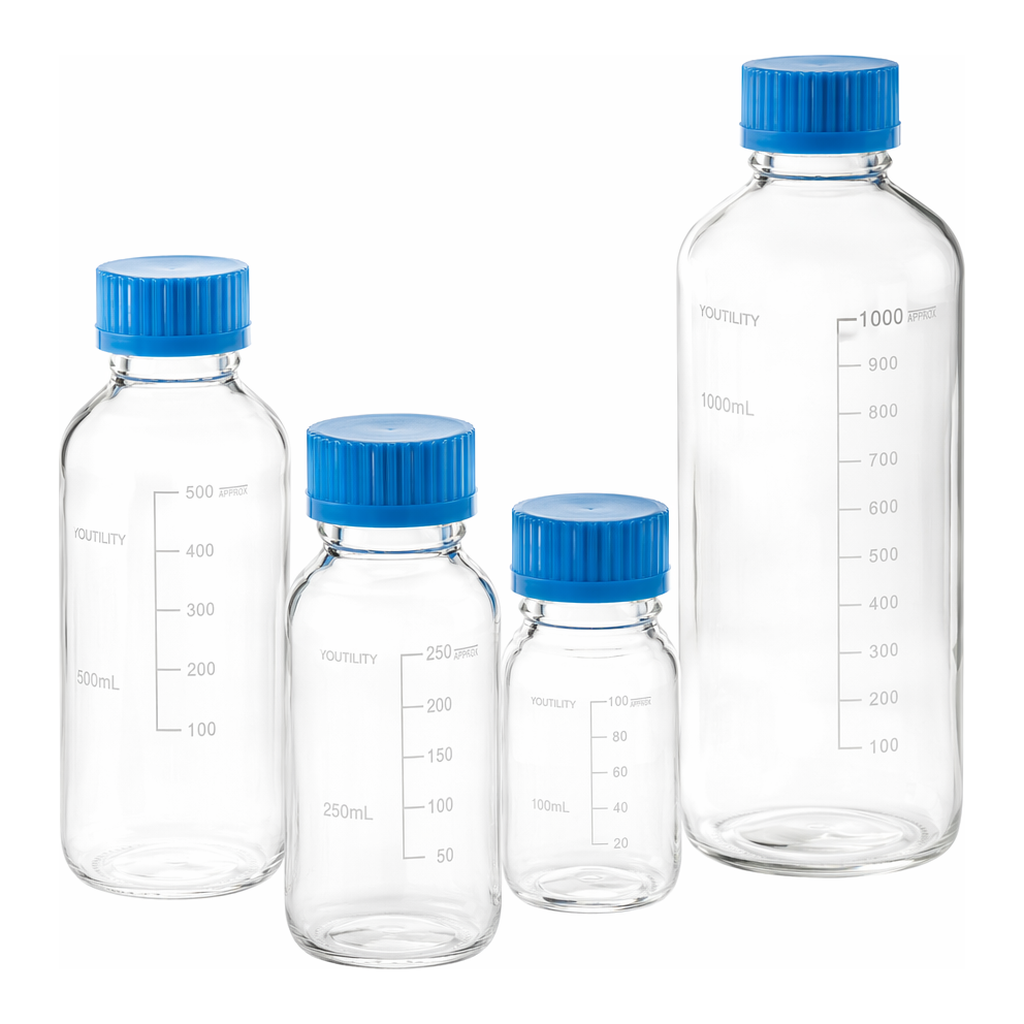 AS ONE Screw Cap Bottle (DURAN®), 스크루 캡 병