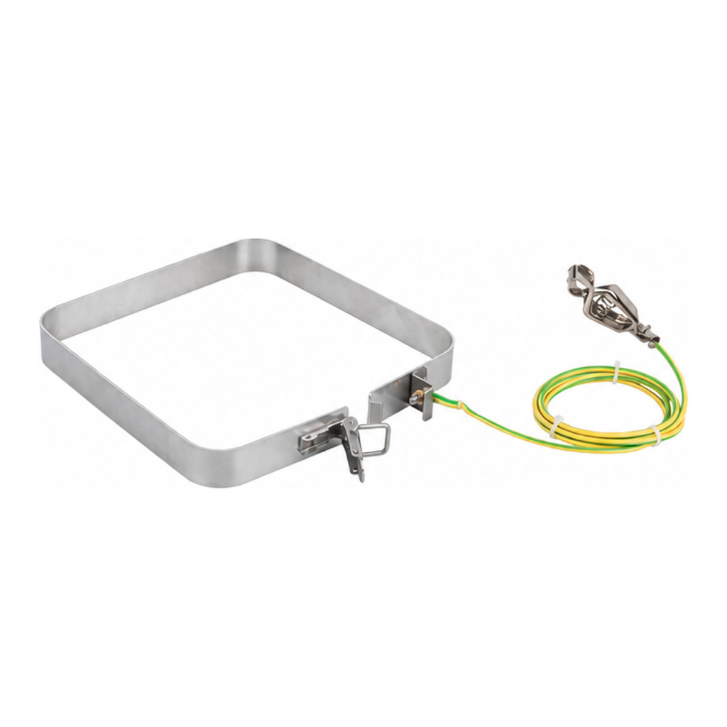 Grounding strap, rigid & cable 1.5m