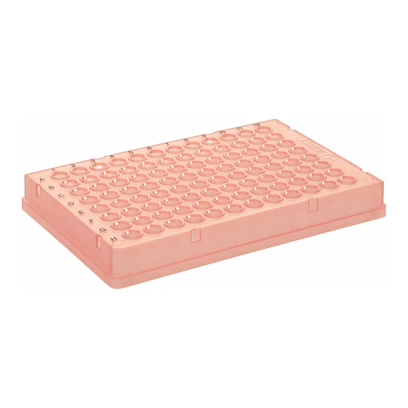 Thermo Fisher Scientific PCR Plate, 96-well, low profile, skirted, black lettering, red