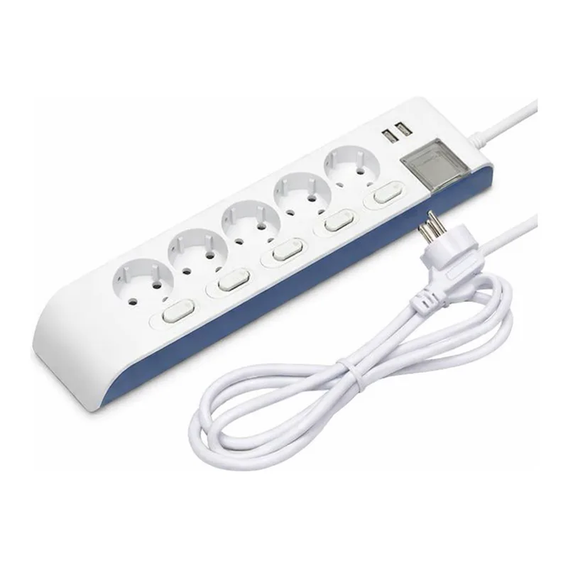 OFFICENEX 하이탭 USB 개별 멀티탭(5구/1.5M/HIPUMP_52N/현대일렉트릭)