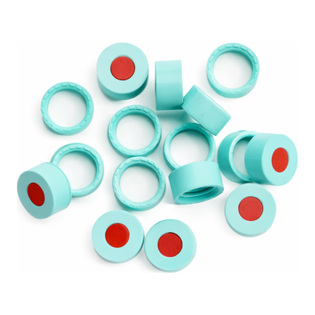 Agilent Light blue screw cap PTFE/Silicone septa