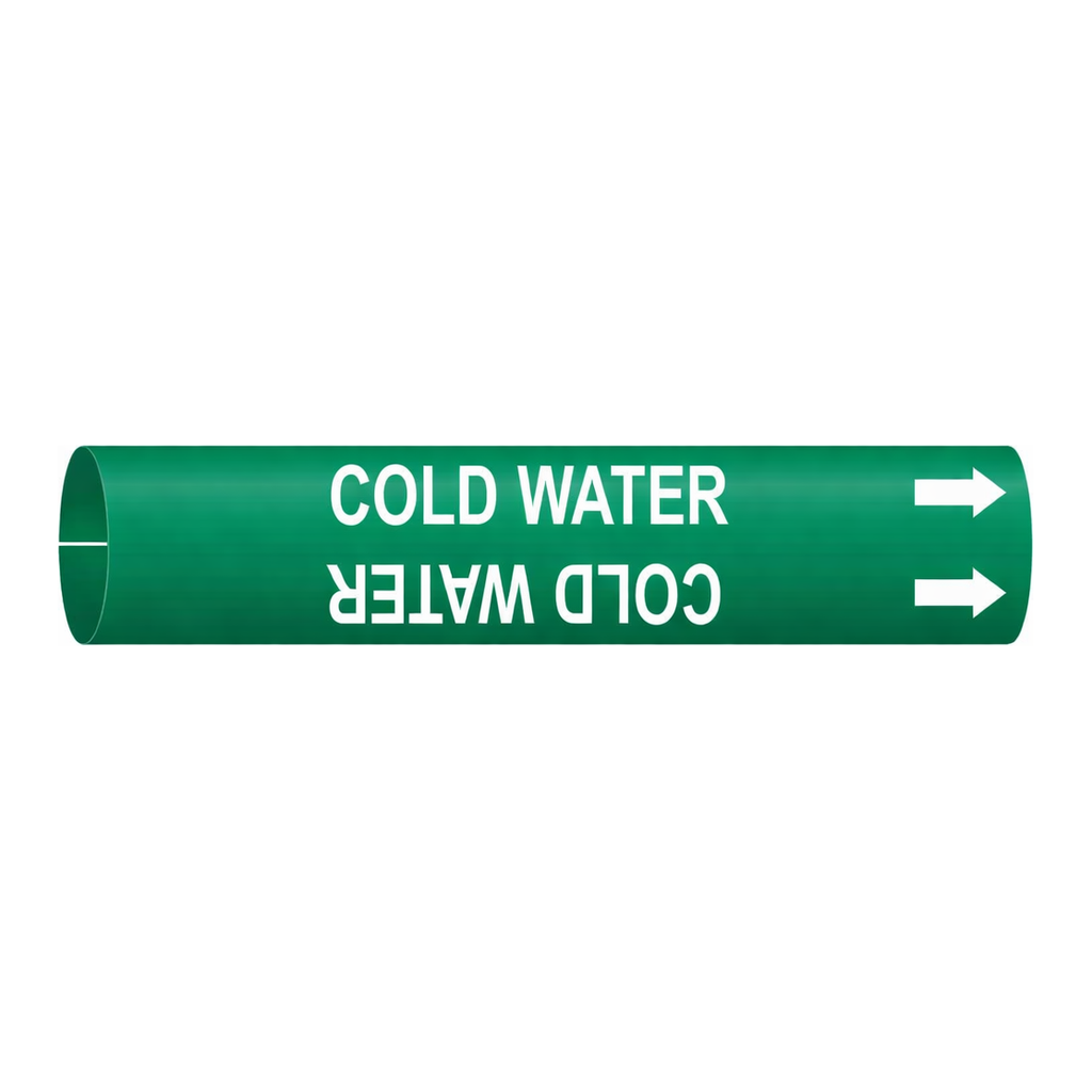 Brady COLD WATER Snap-On/Strap-On Pipe Marker