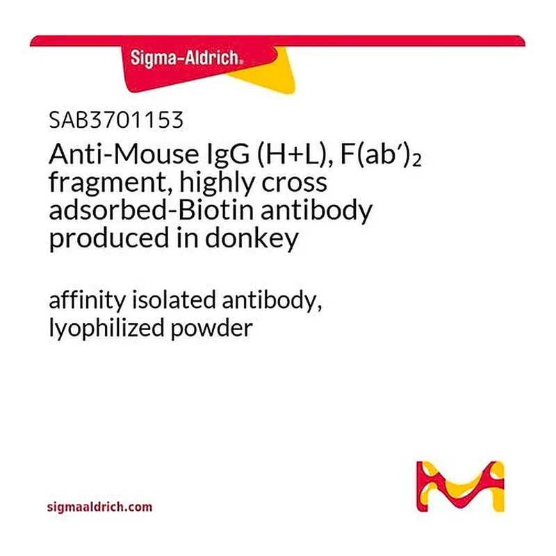 Merck Anti-Mouse IgG (H+L), F(ab')2 fragment, highly cross adsorbed-Biotin antibody produced in donkey