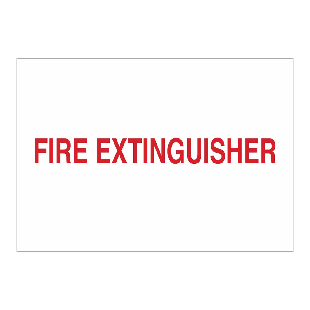 Brady Fire Extinguisher Fire Extinguisher Sign