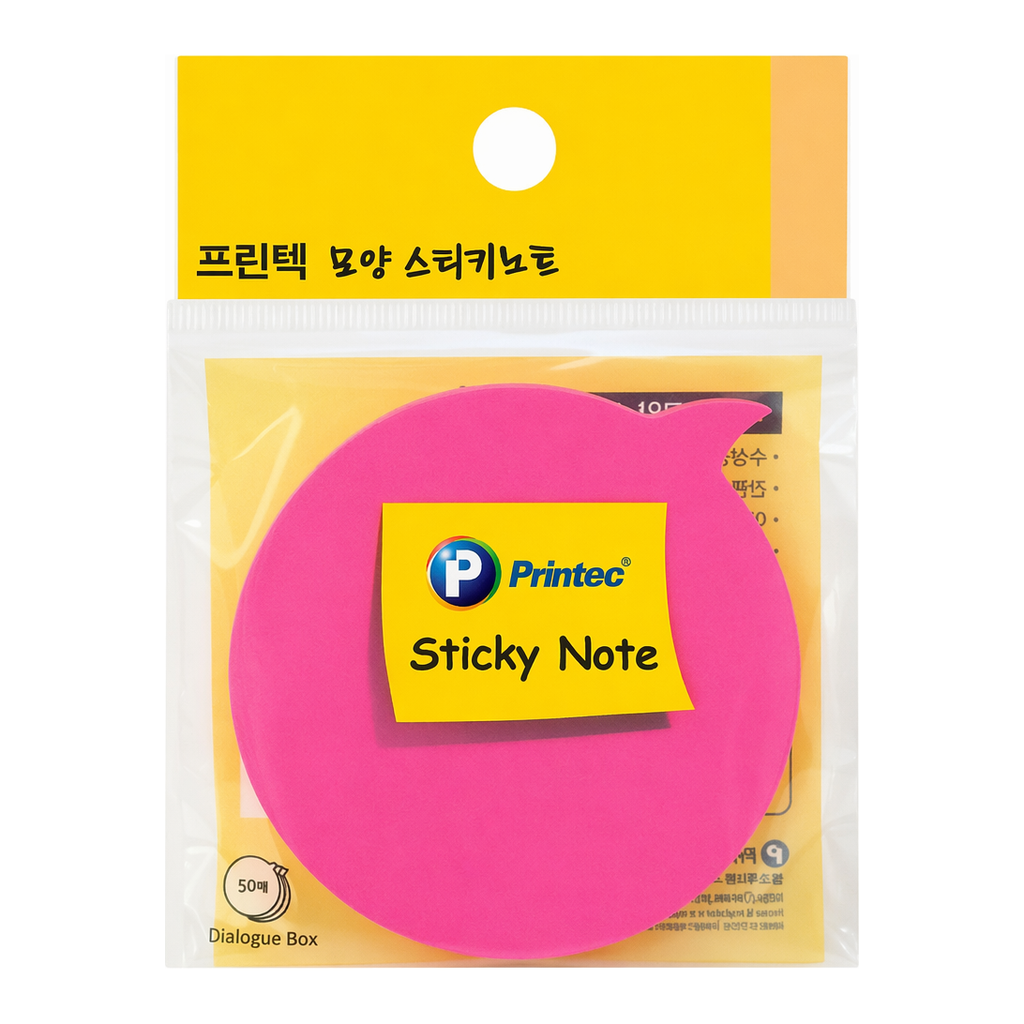 OFFICENEX 프린텍 DI013스티키노트 모양스티키 말풍선 50매