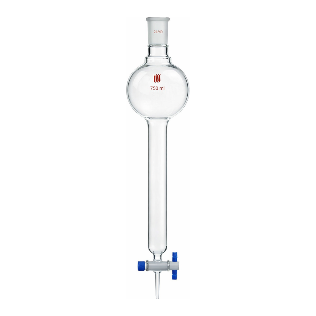 Merck Synthware(TM) chromatography column with reservoir and PTFE stopcock