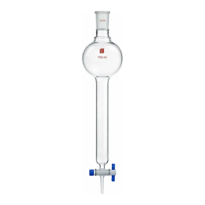 Merck Synthware(TM) chromatography column with reservoir and PTFE stopcock