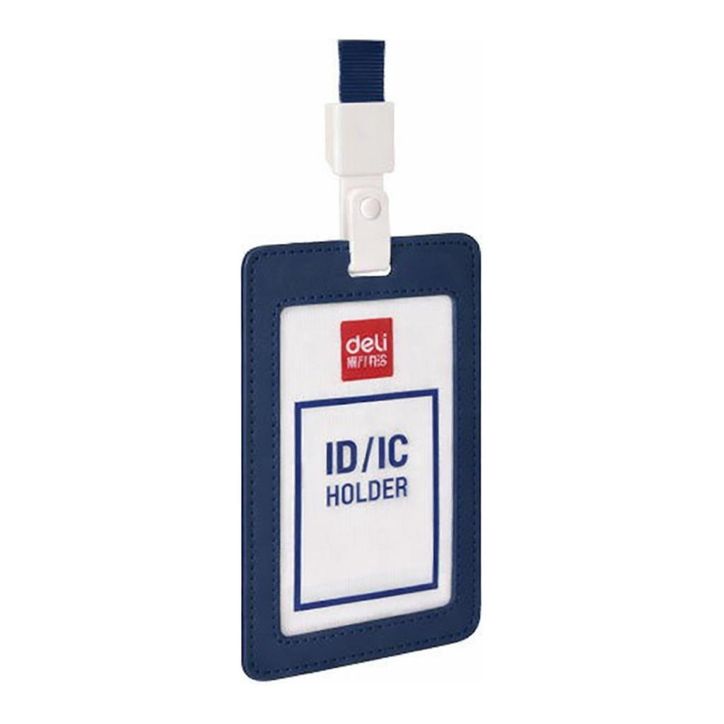 OFFICENEX DELI 68632 PU ID 카드홀더 세트 (블루)(72*108mm)