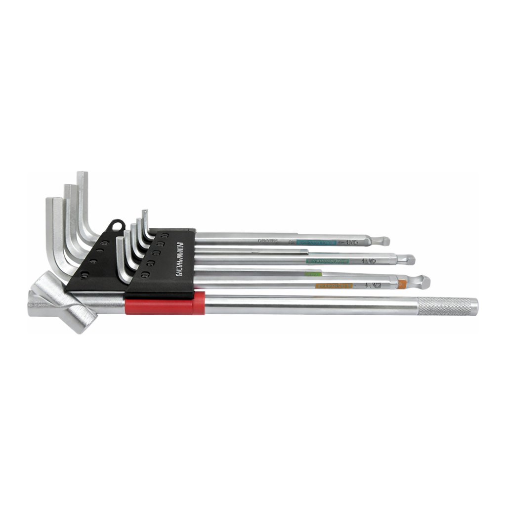 Daihan Science 9Pcs 엑스트라 롱볼렌치 세트, Extra Long Ball end Hex L-Key Wrench Set / 9Pcs, 1.5~10mm