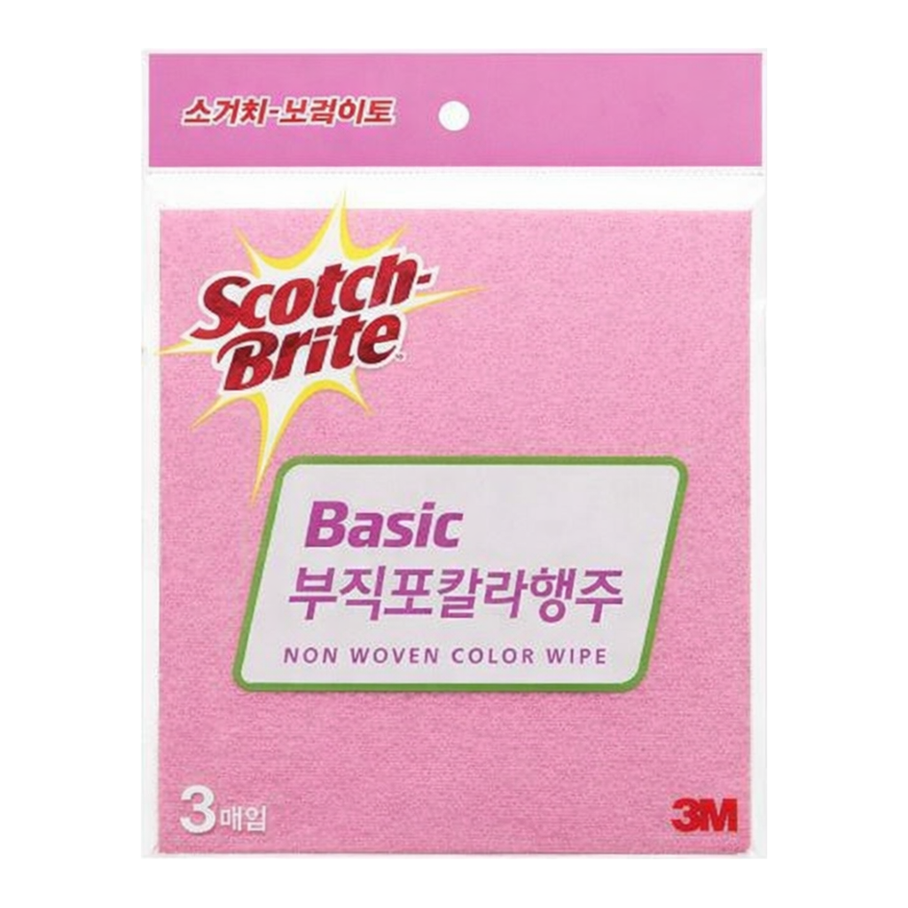 OFFICENEX 3M 부직포 칼라 행주(3매입)