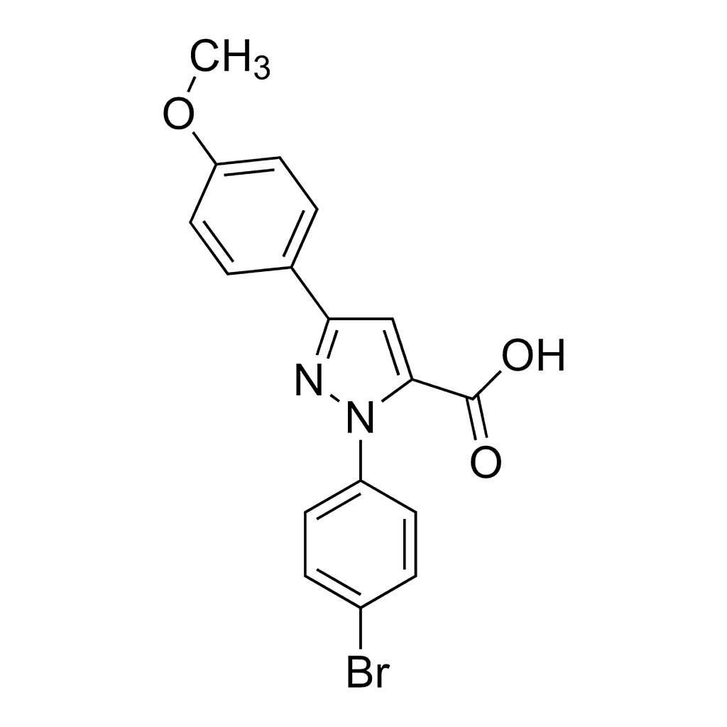 Merck 1-(4-Bromophenyl)-3-(4-methoxyphenyl)-1H-pyrazole-5-carboxylic acid