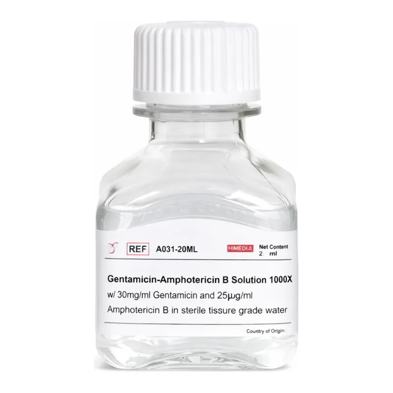 Himedia Gentamicin-Amphotericin B Solution 1000X w/ 30mg/ml Gentamicin and 25µg/ml Amphotericin B in sterile tissue culture grade water