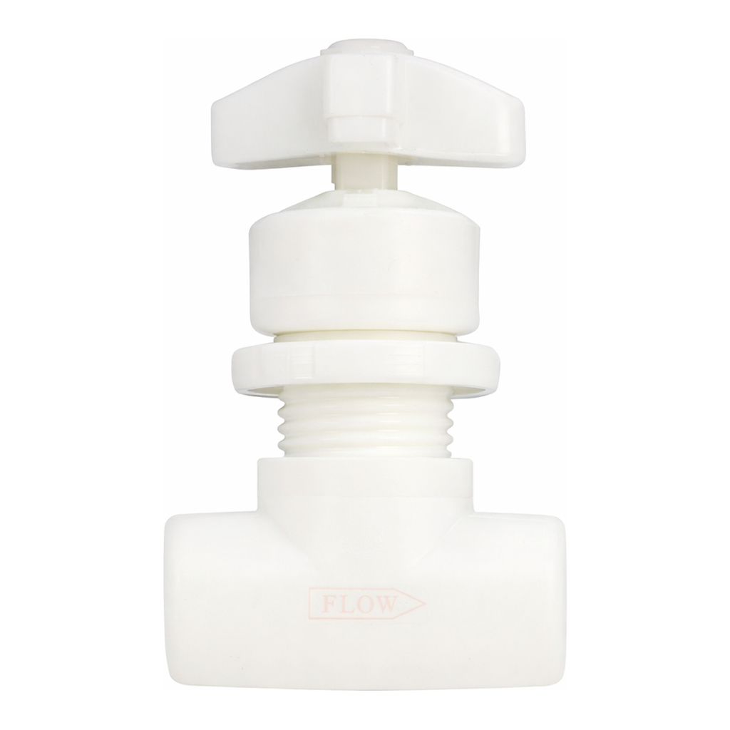 Thermo Fisher Scientific PVDF Needle Valve, 1/2 in. NPT(F), with PTFE and Viton