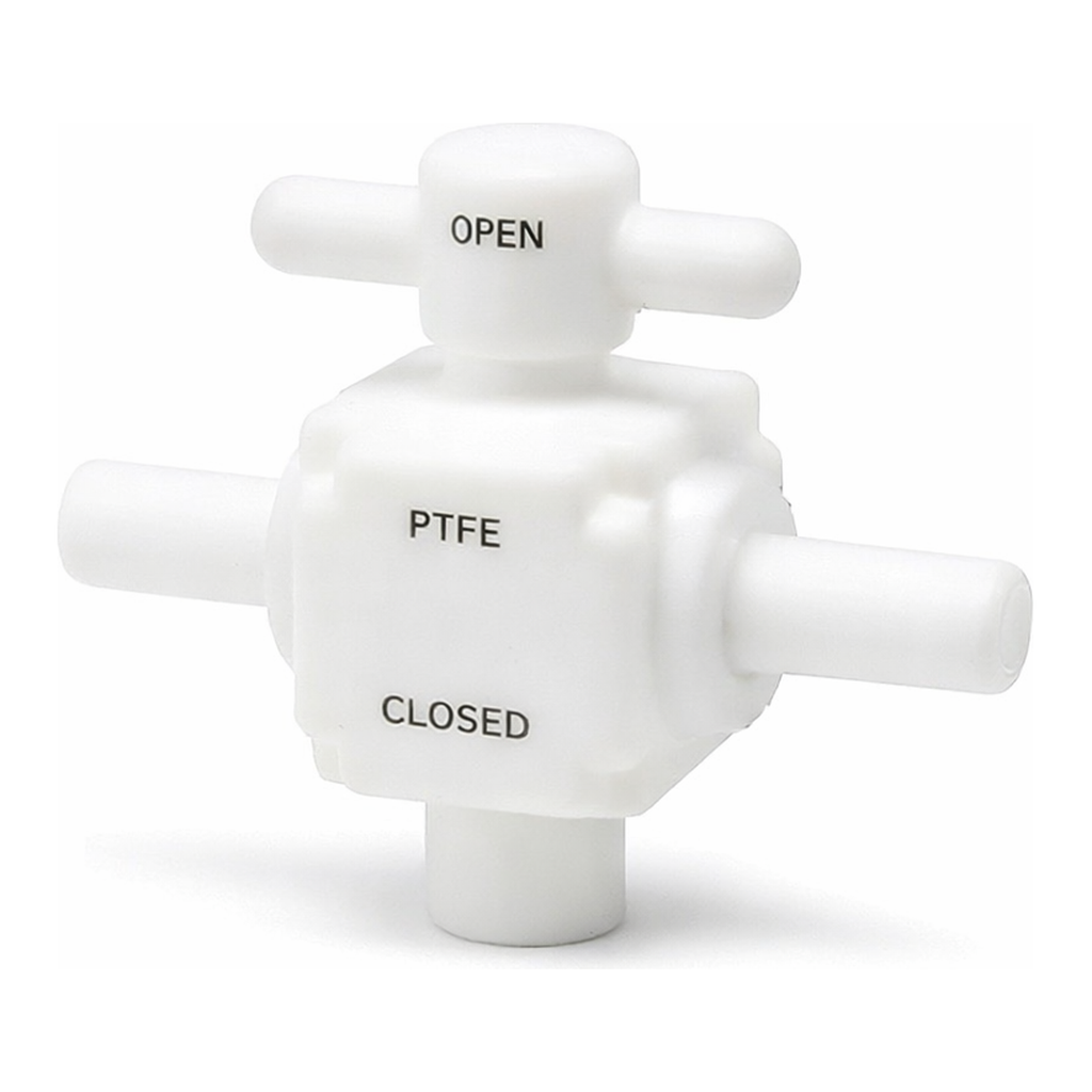 AS ONE All-Teflon® 2-Way Quick Valve, 올 테프론® 2방향 퀵 밸브