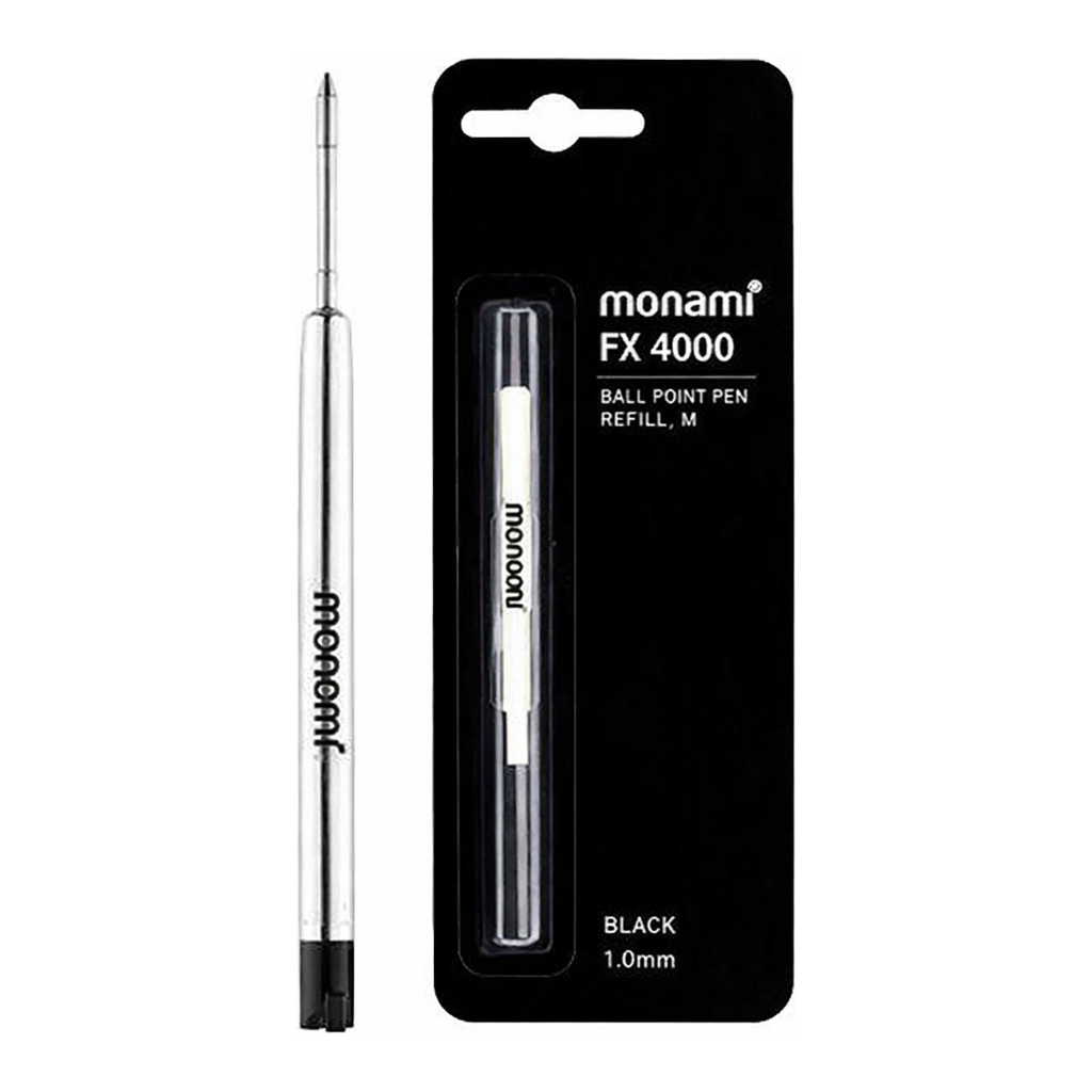 OFFICENEX 모나미 FX 4000 볼펜리필 F(0.7mm) 153ID/NEO 리필심(흑색)
