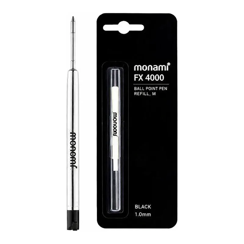 OFFICENEX 모나미 FX 4000 볼펜리필 F(0.7mm) 153ID/NEO 리필심(흑색)