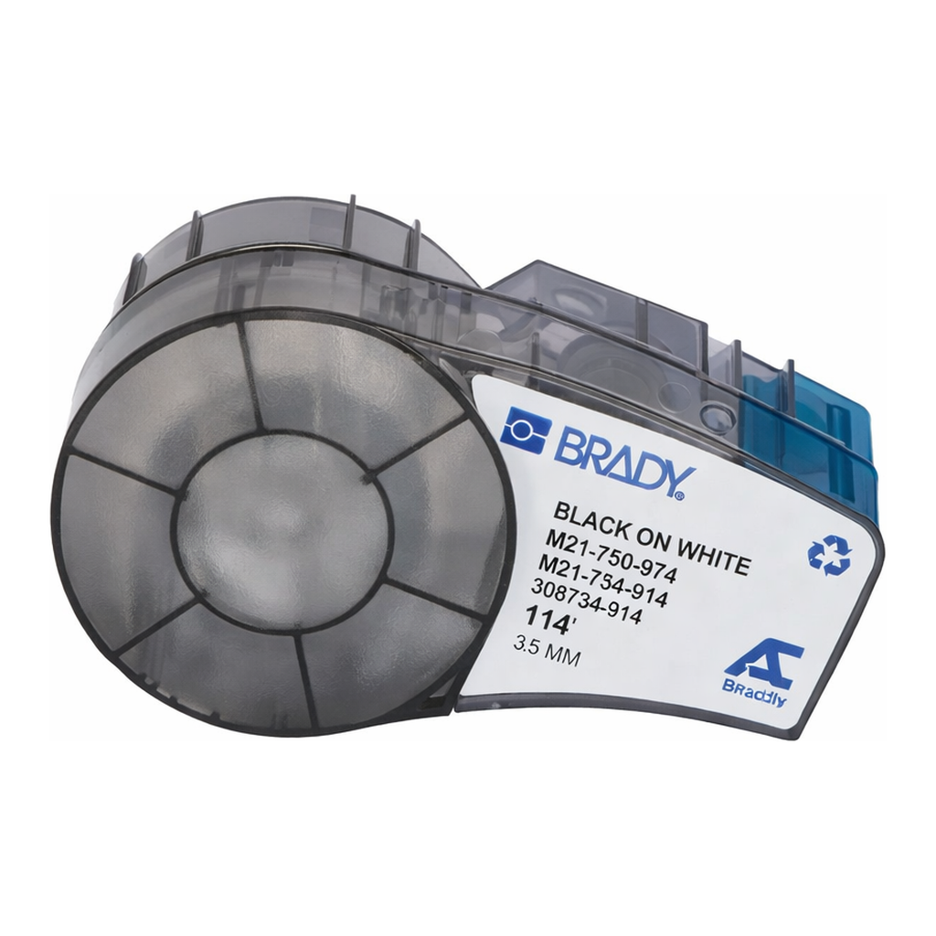 Brady BradyGrip Print-on Hook Labels with Ribbon featuring VELCRO® Brand Hook for M21 Printers