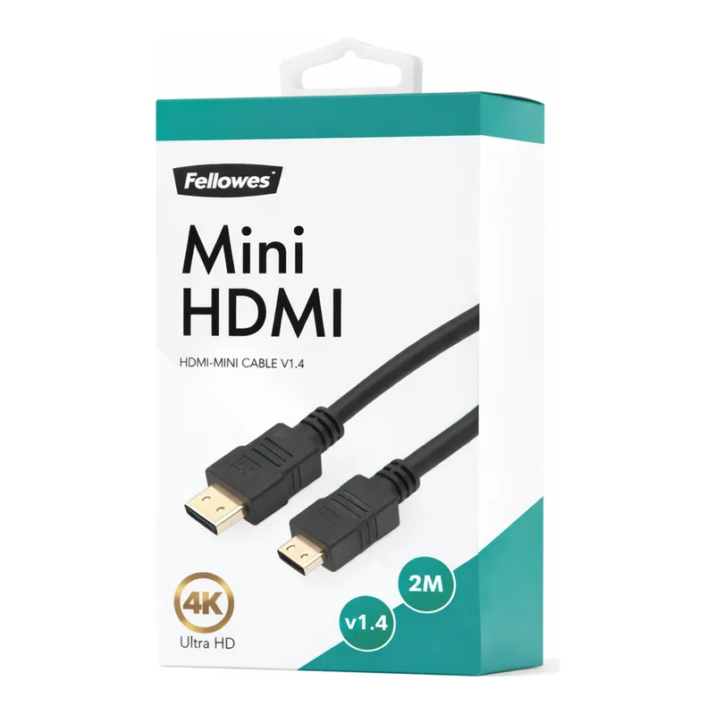 OFFICENEX Mini-HDMI 케이블 v1.4(2M/펠로우즈)