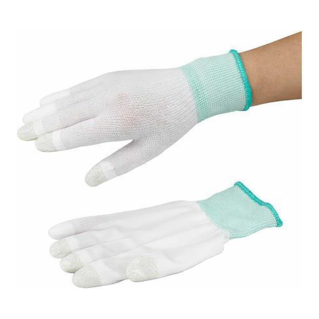 AS ONE AT Touch Panel Corresponding PU Coated Glove (Fingertip coated), AT 터치패널 대응 PU 코팅 장갑