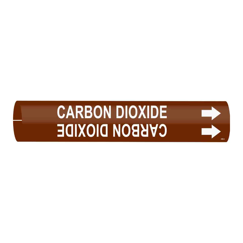 Brady CARBON DIOXIDE Snap-On/Strap-On Pipe Marker
