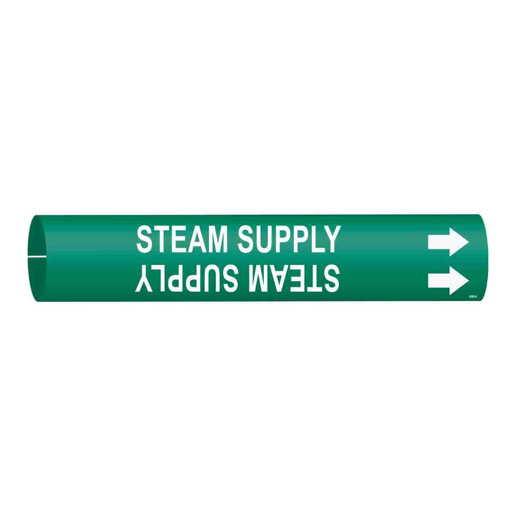 Brady STEAM SUPPLY Snap-On Pipe Marker