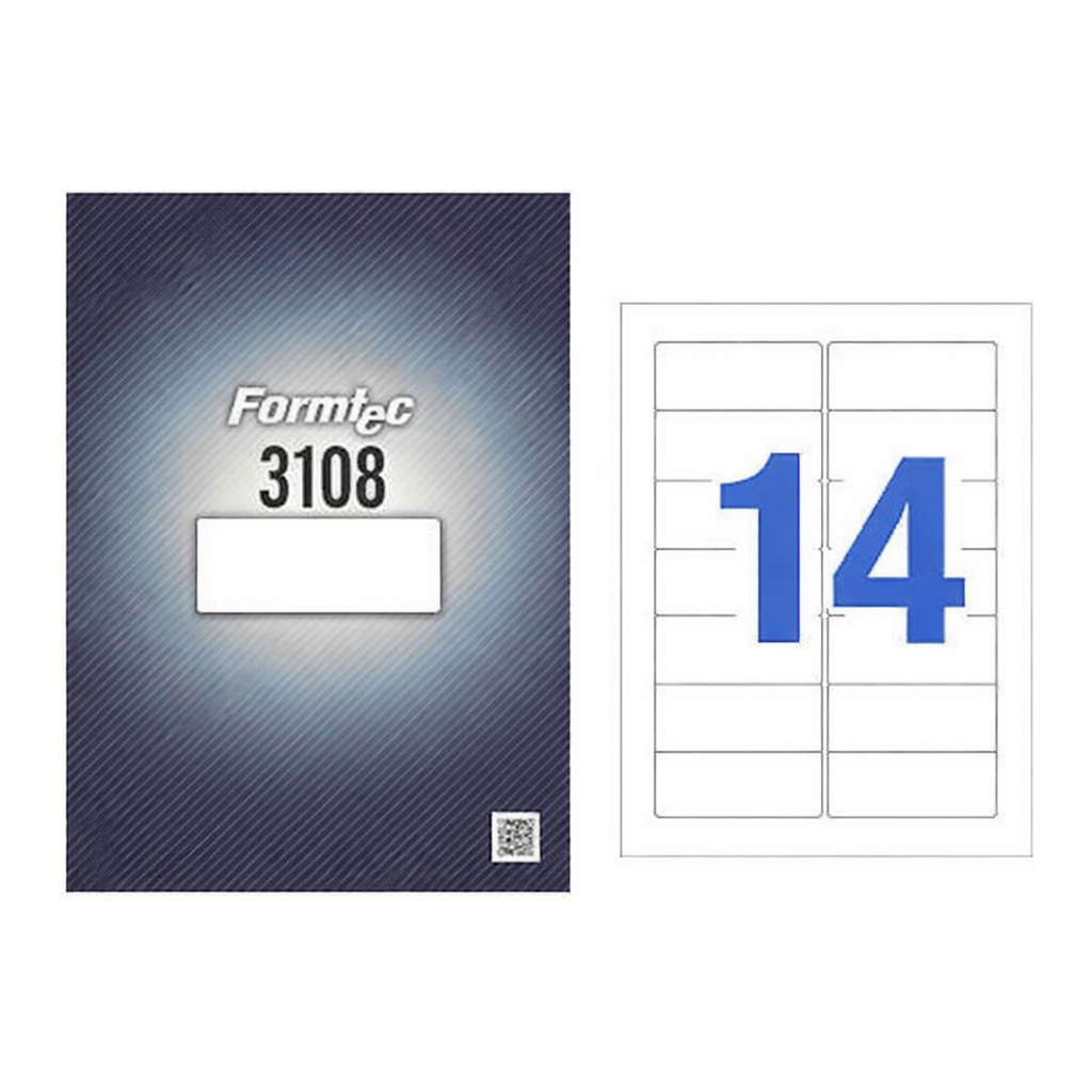 OFFICENEX 주소용 라벨(14칸/100매/LS-3108/폼텍)친환경 인증 상품