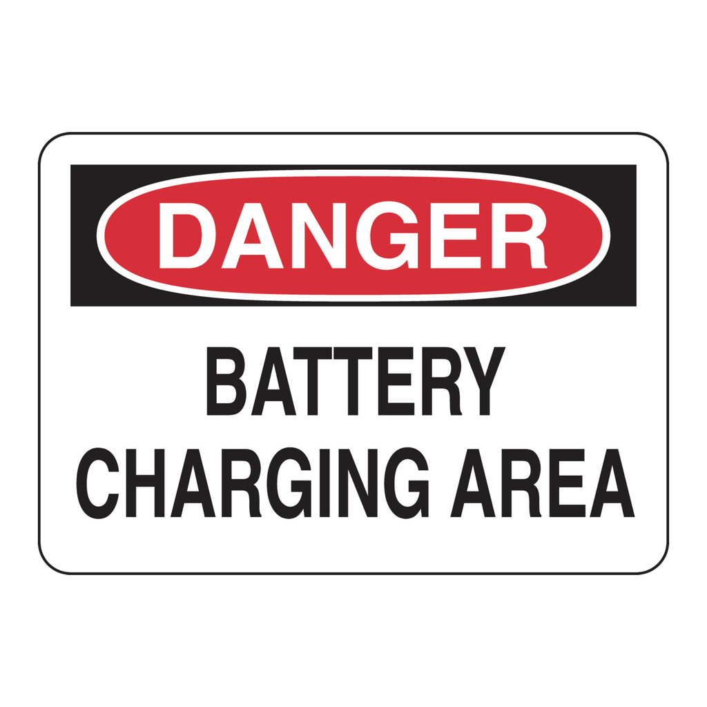 Brady DANGER Battery Charging Area Sign