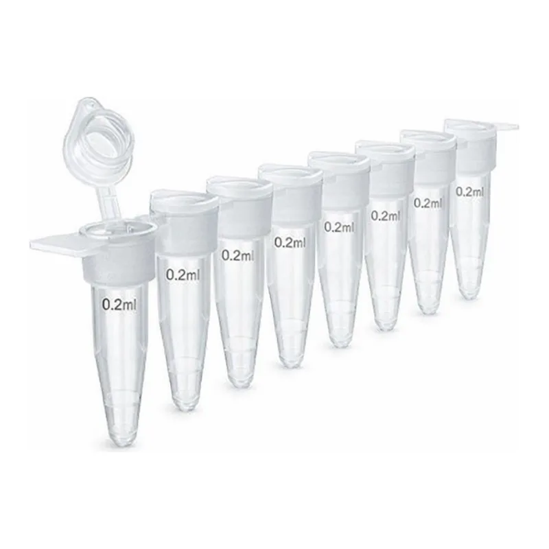 Thermo Fisher Scientific MicroAmp Optical 8-Tube Strip with Attached Optical Caps, 0.2 mL