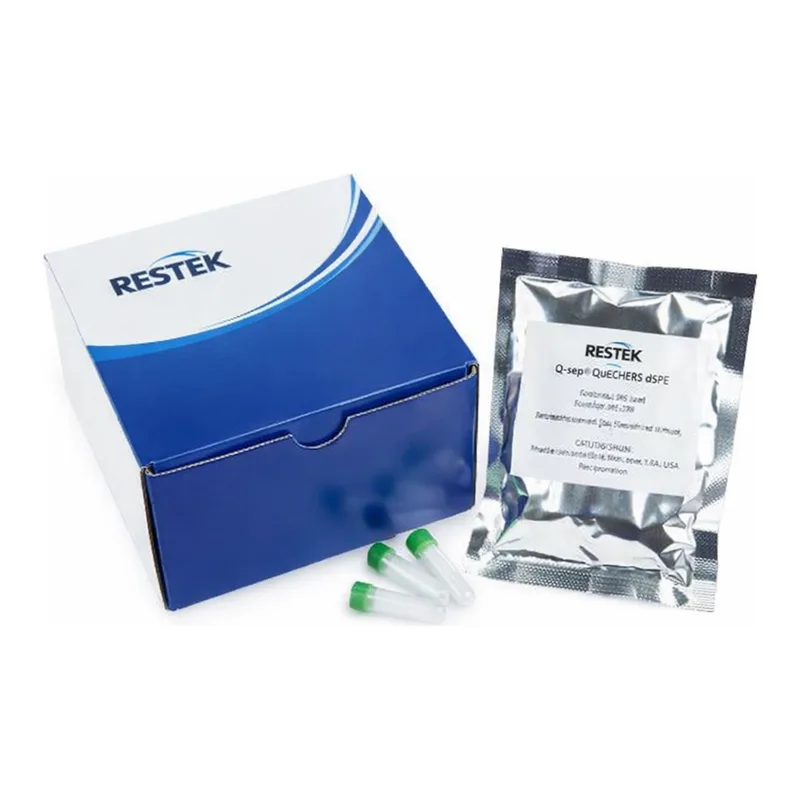 Restek QuEChERS SPE, Q-sep Q211 2mL Micro-Centrifuge Tube, 150mg MgSO4, 25mg PSA, 25mg C18, 100pk
