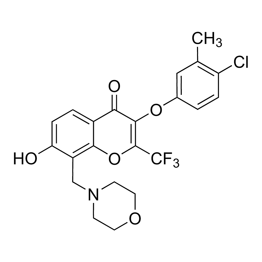 Merck 3-(4-Chloro-3-methylphenoxy)-7-hydroxy-8-(4-morpholinylmethyl)-2-(trifluoromethyl)-4H-chromen-4-one