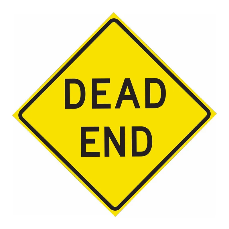 Brady Dead End Sign