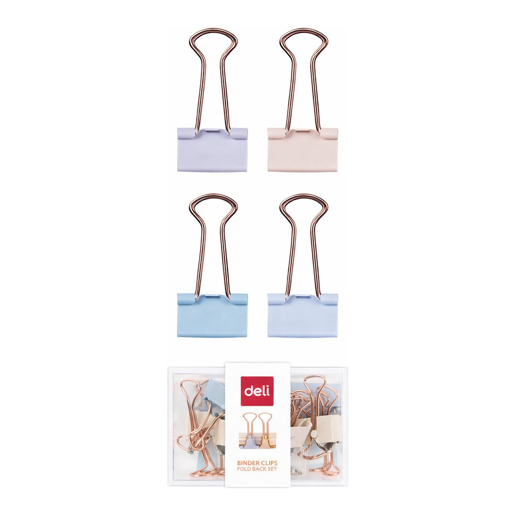 OFFICENEX 델리 파스텔골드 더블클립 78200LF 19mm(20개/19*37mm)