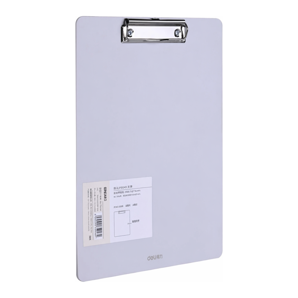 OFFICENEX 델리 클립보드 A4 파스텔그레이 72492GR(297*210mm)