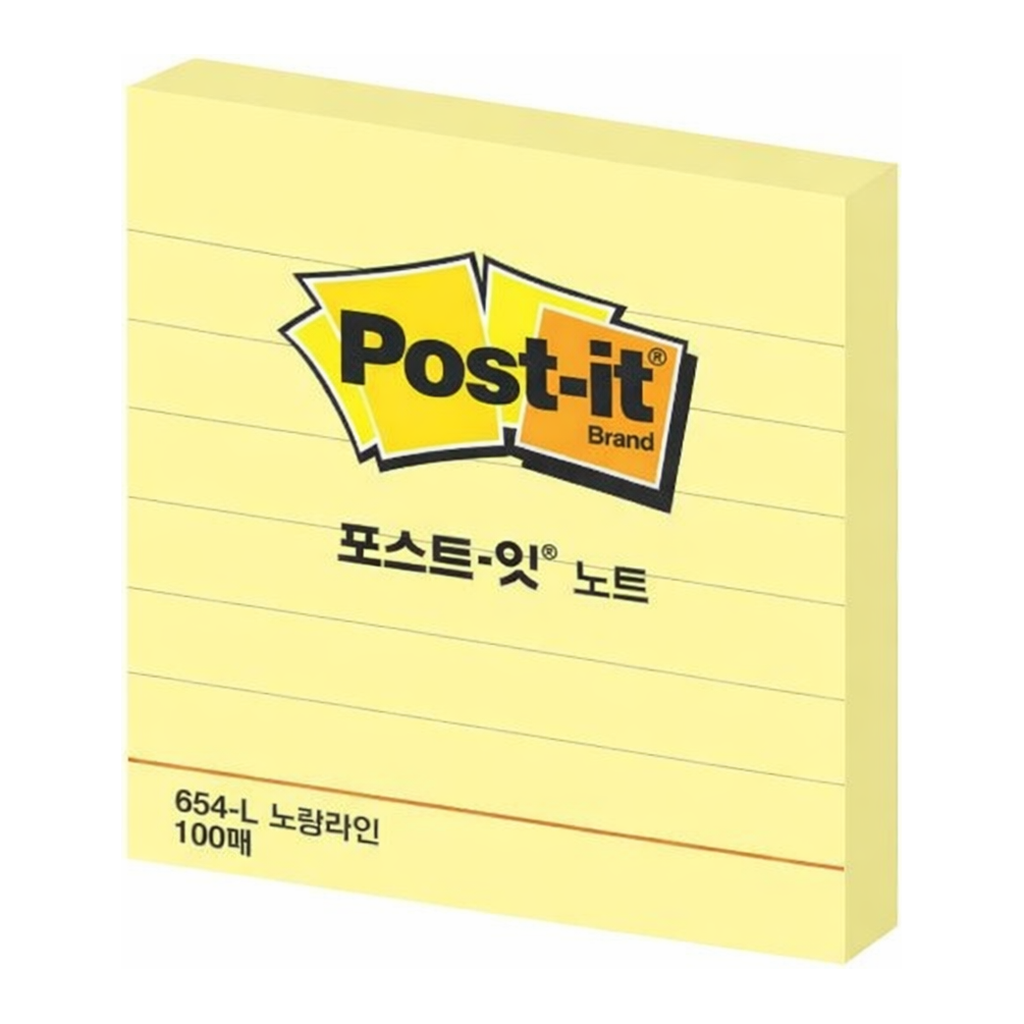 OFFICENEX 3M 포스트잇 654-L 라인 76x76mm(630)