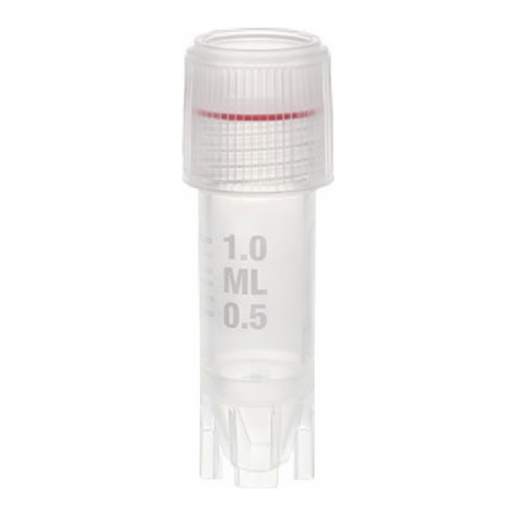 AS ONE Cryo Vial Lip Seal Type 1.2mL Outer Screw, Self-Standing Type