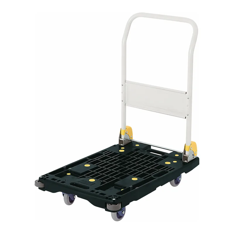 AS ONE Medium-Sized Silent Plastic Platform Truck, 중형 정음 수지대차