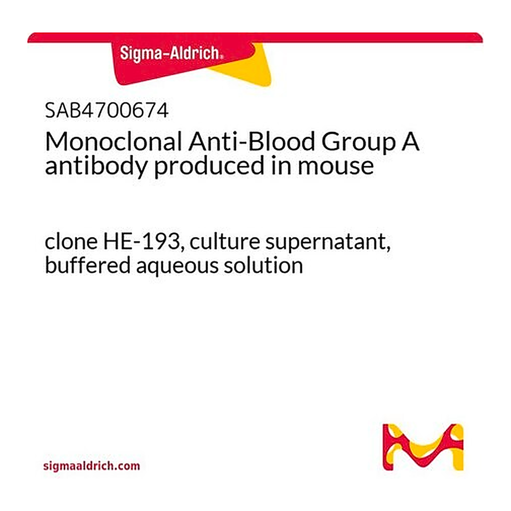 Merck Monoclonal Anti-Blood Group A antibody produced in mouse