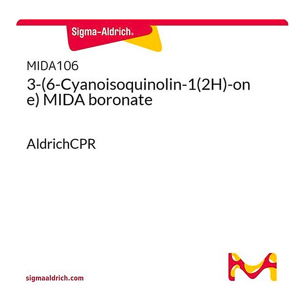 Merck 3-(6-Cyanoisoquinolin-1(2H)-one) MIDA boronate