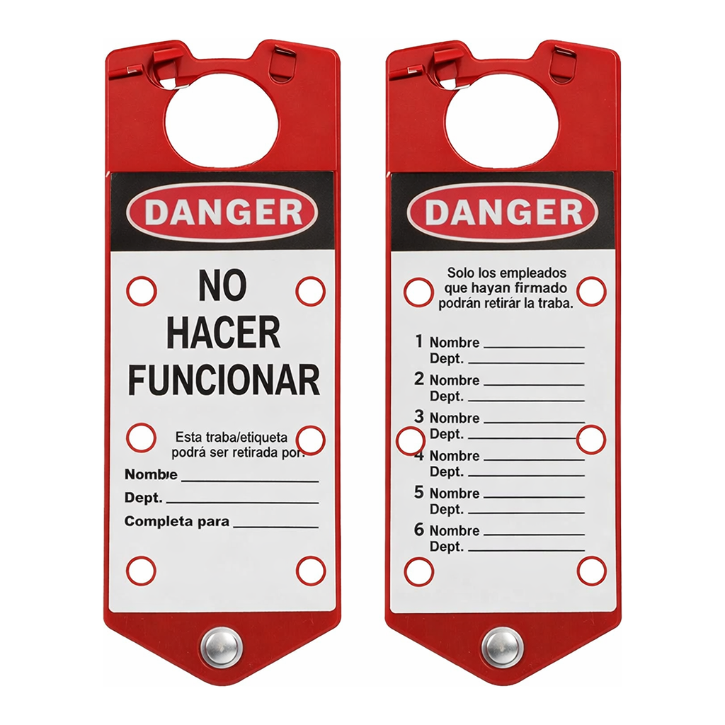 Brady Spanish Labeled Lockout Hasp
