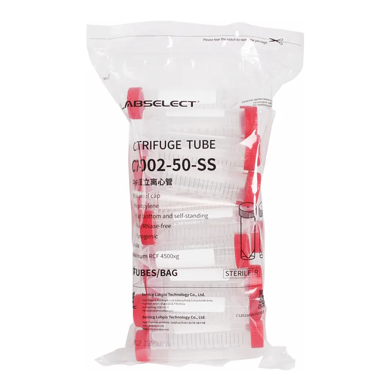 LABSELECT Centrifuge tube self-standing sterile bulk packed