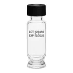 Waters TruView pH Control LCMS Certified Clear Glass, 12 x 32 mm, Screw Neck Vial, Max Recovery, with Cap and PTFE/Silicone Septum , 1.5 mL Volume, 100/pk