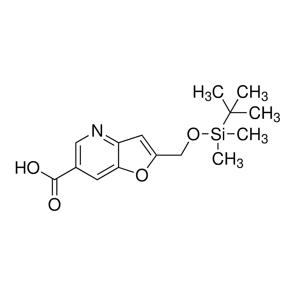 Merck 2-((tert-Butyldimethylsilyloxy)methyl)furo[3,2-b]pyridine-6-carboxylic acid