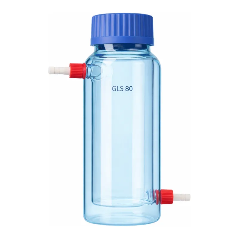 Daihan Science SciLab DURAN Glass Double Walled GLS80 Wide Neck Bottle, 0.5~5Lit<br>With Gradu