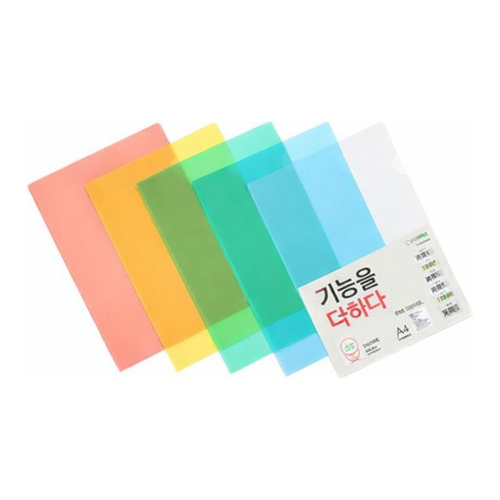 OFFICENEX 문화 고투명 클리어홀더(A4/10매/팩/청색/F492-72)