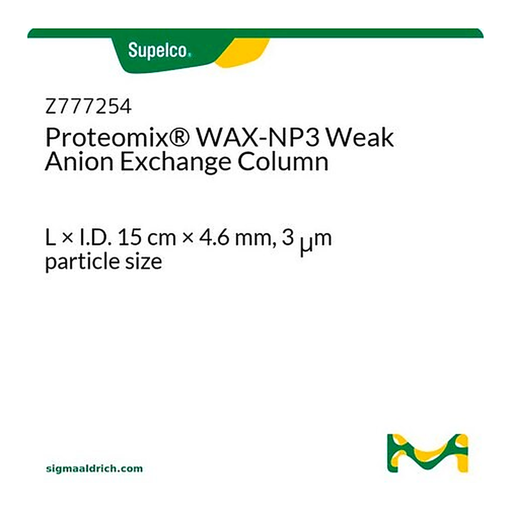 Merck Proteomix(R) WAX-NP3 Weak Anion Exchange Column