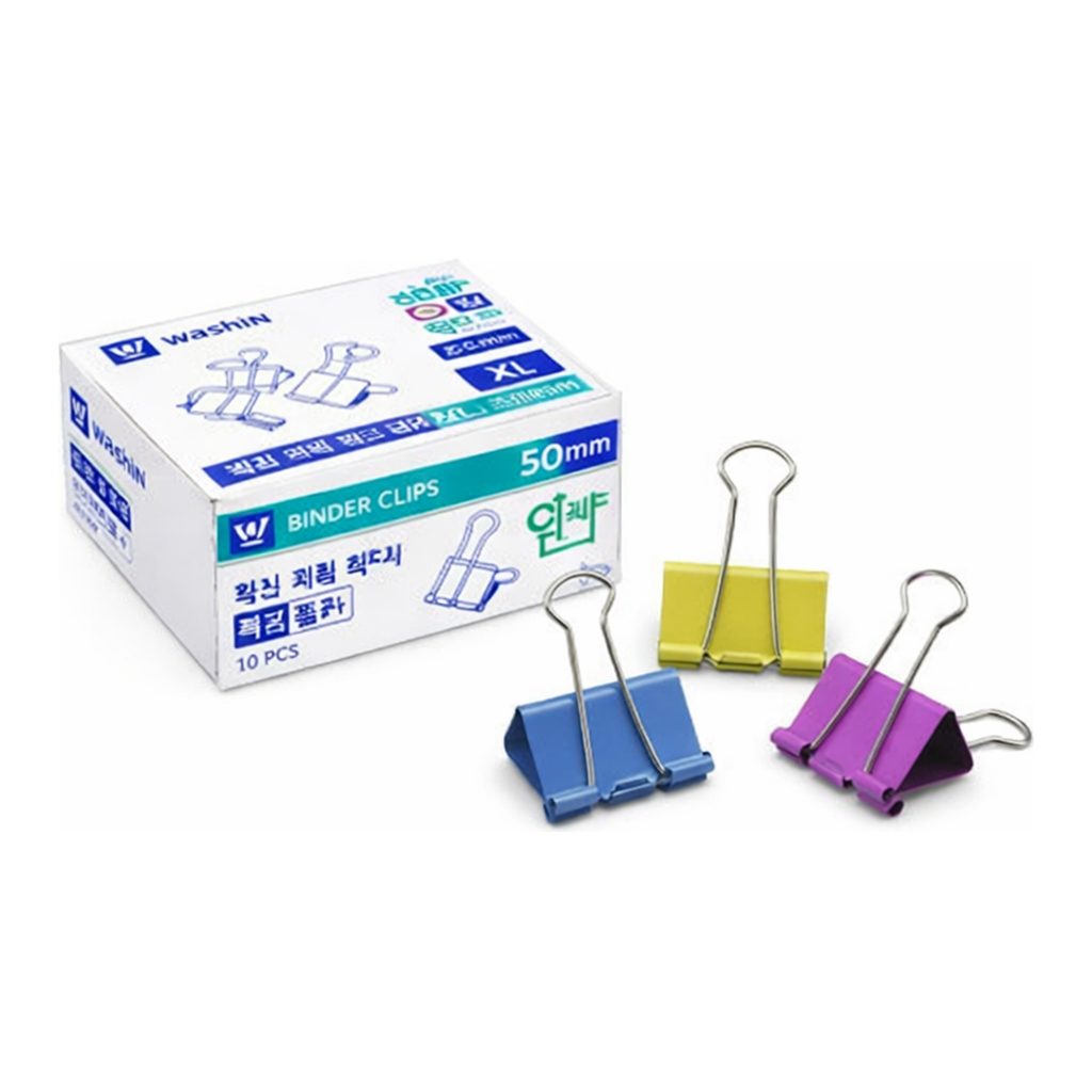 OFFICENEX [장기품절]
화신 더블클립 특대(원색/50mm/10PCS)