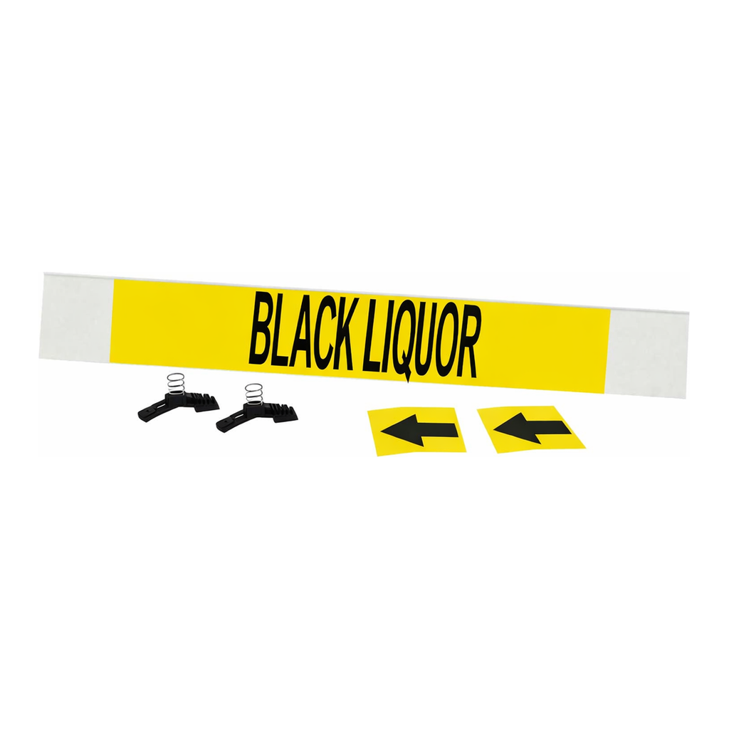 Brady BLACK LIQUOR High Performance Pipe Marker