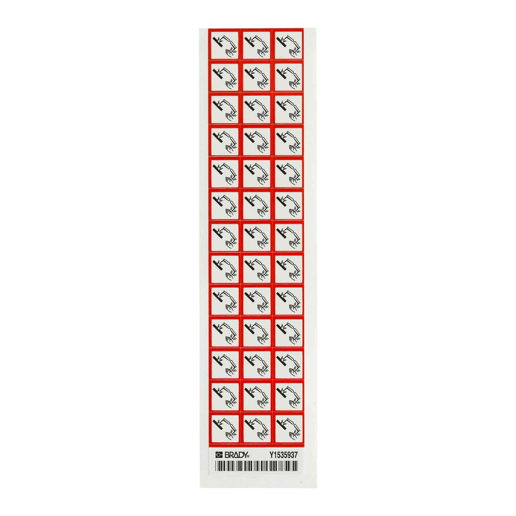 Brady GHS Corrosive Labels